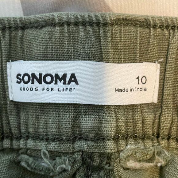 Sonoma Goods For Life Utility Cargo Shorts Hunter Green Knit 10 - Picture 4 of 7
